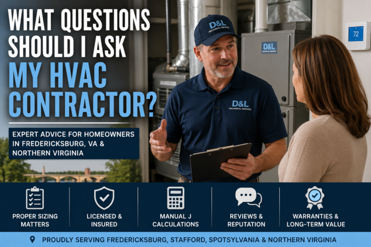 What Questions Should I Ask My HVAC Contractor in Fredericksburg, VA?