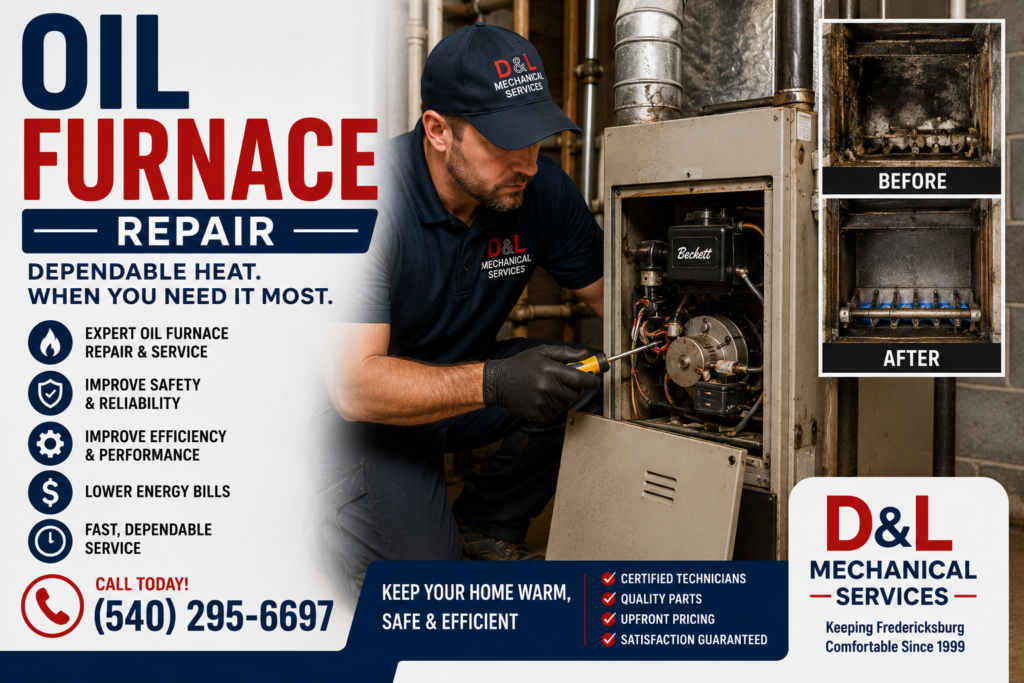 oil furnace repair Fredericksburg VA