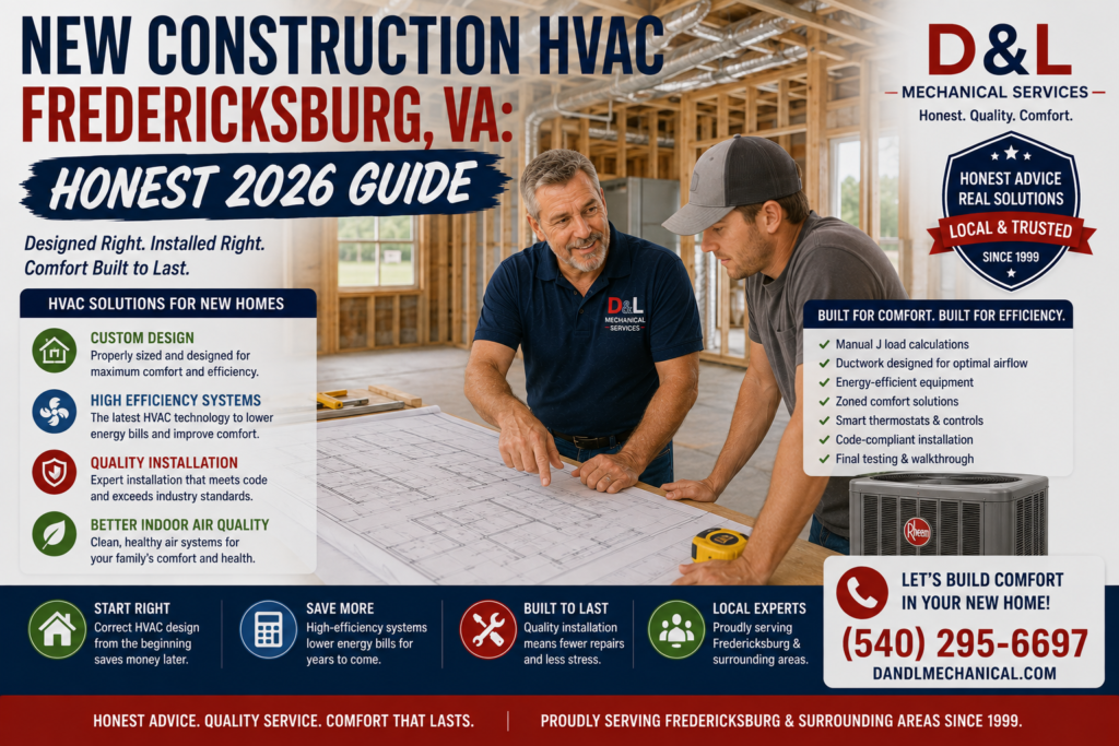 new construction hvac fredericksburg va
