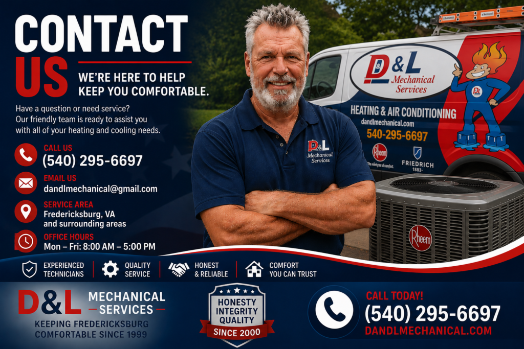 Contact Us — D and L Mechanical Services team ready to help