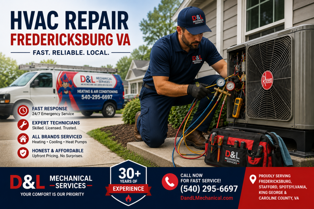 HVAC Repair Fredericksburg VA